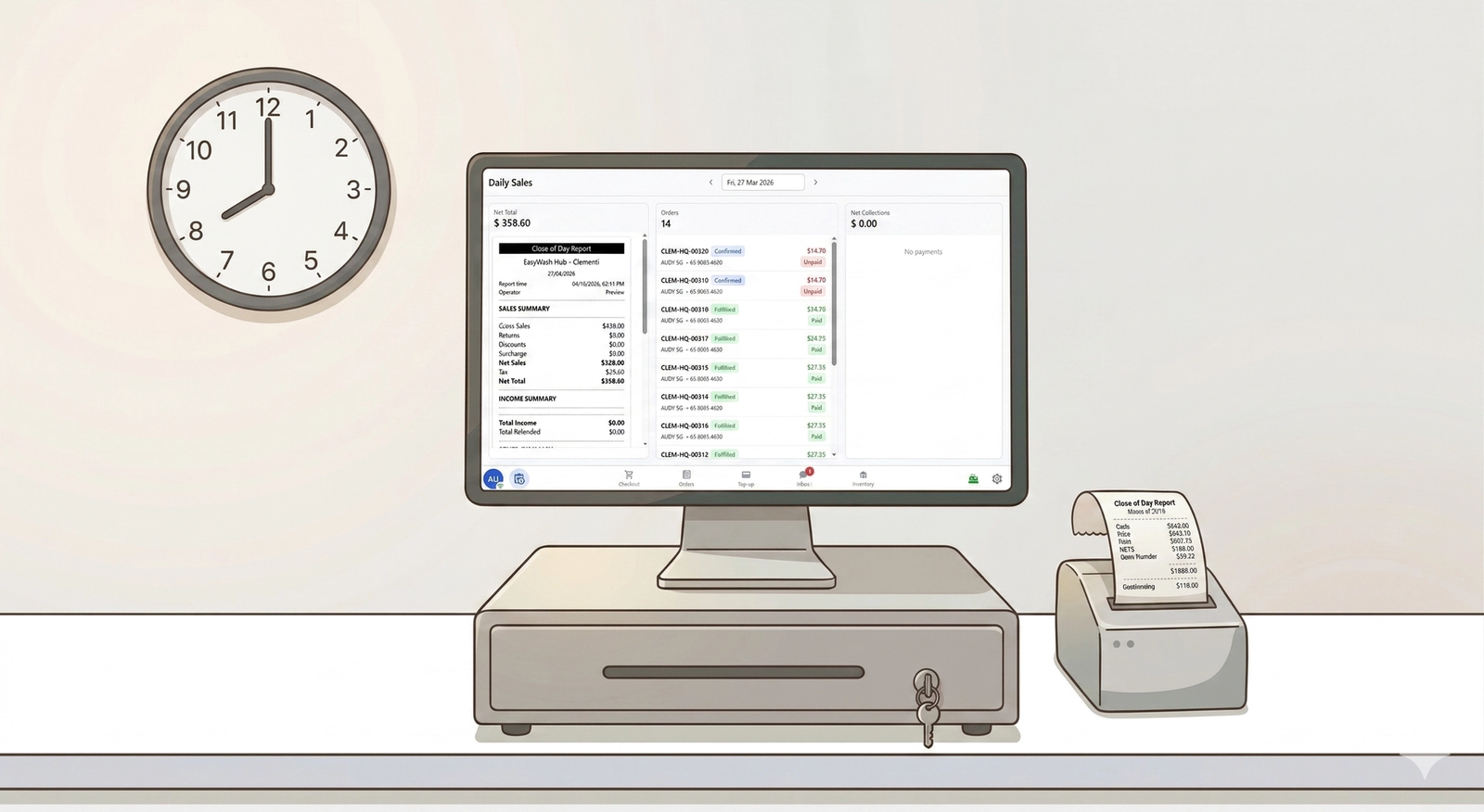 Set Up Close-of-Day Report on Your POS