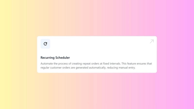 Setting Up Recurring Scheduler