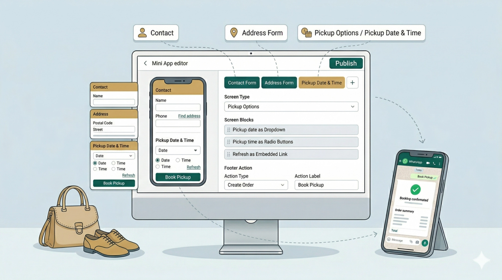 Setting Up a New Order: Pickup Only Mini App