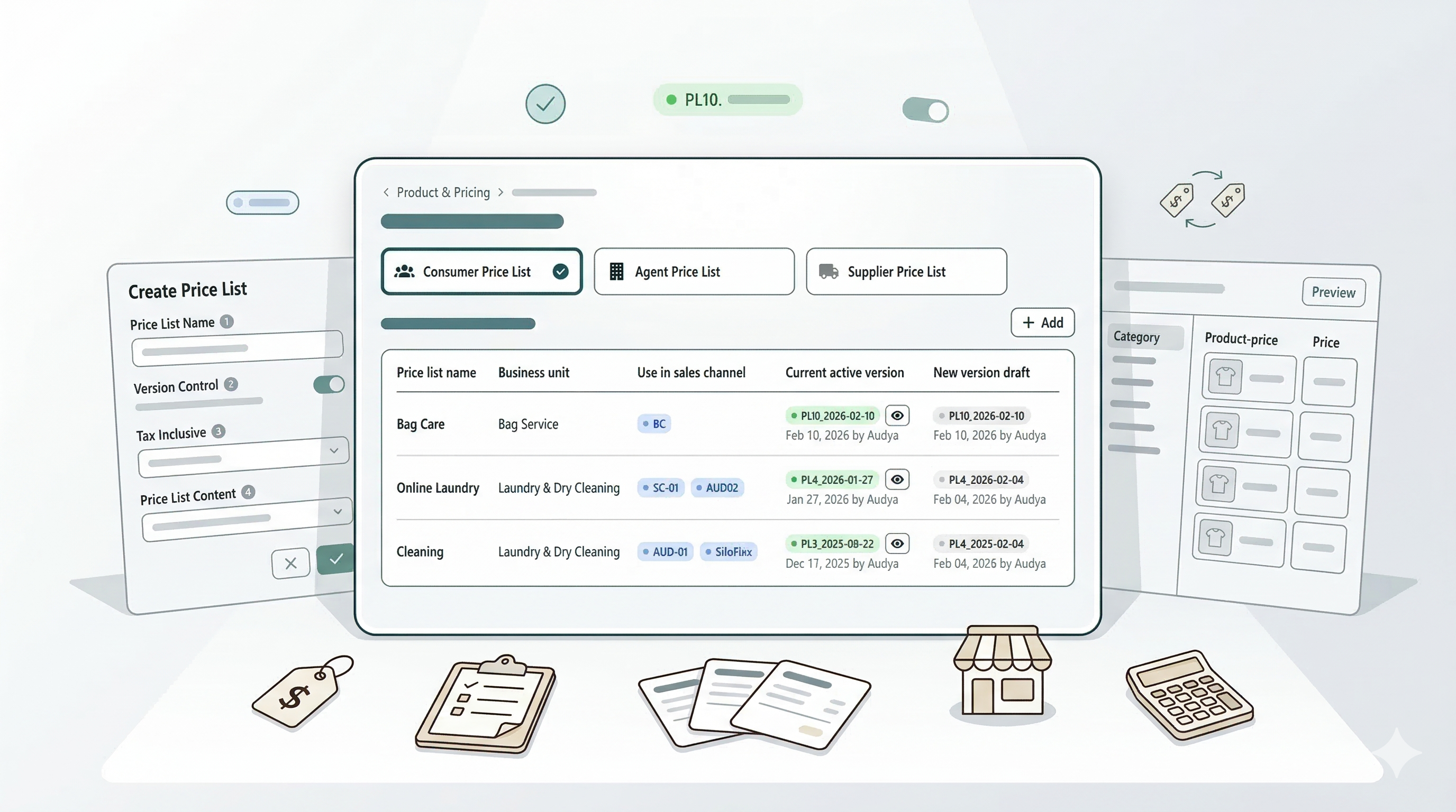 Setting up your Price Lists