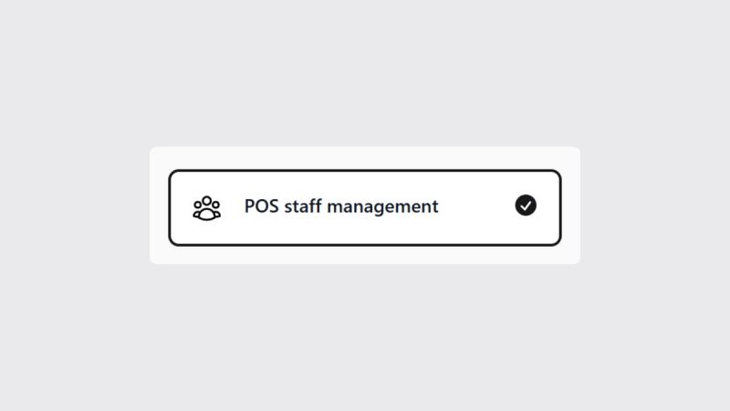 Manage POS Staff