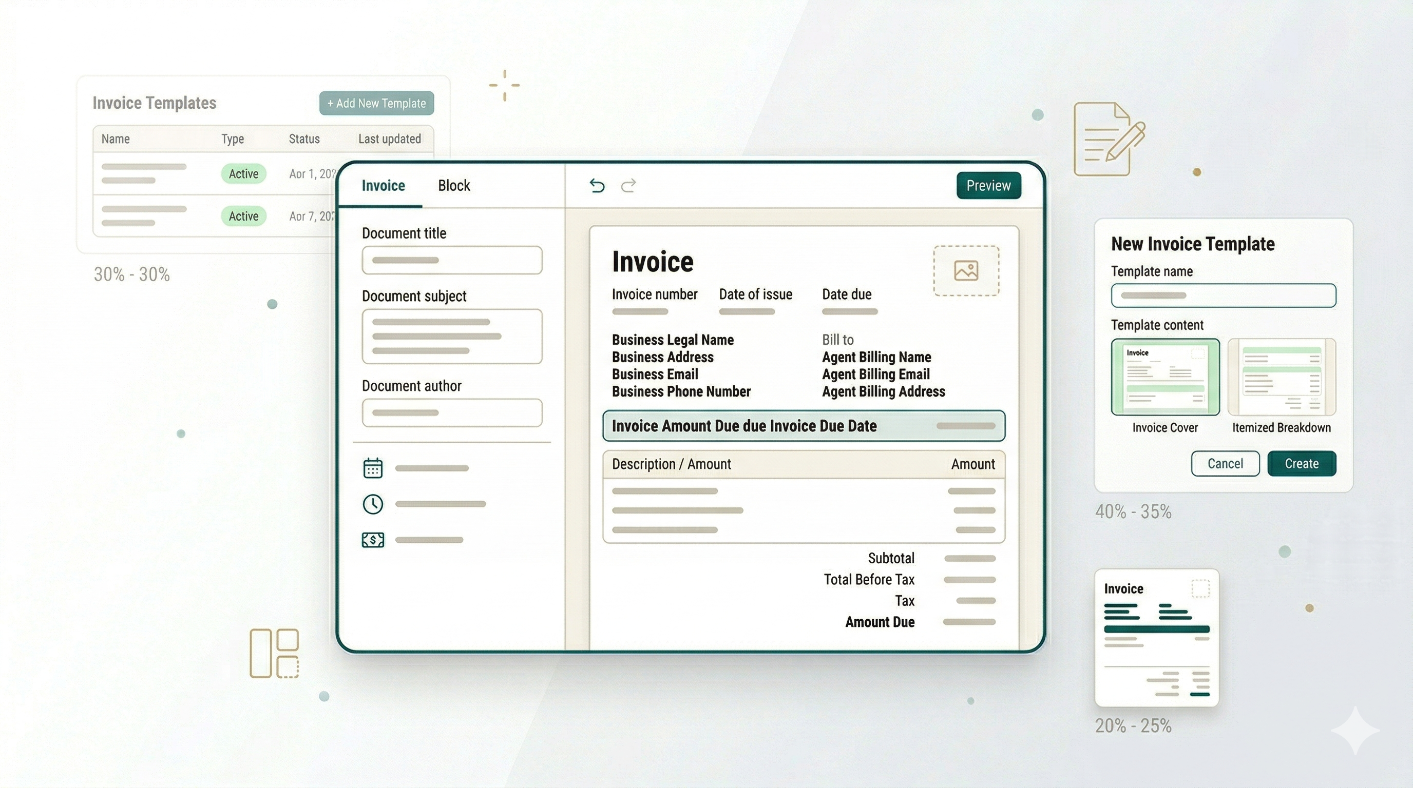 Customize Invoice Templates