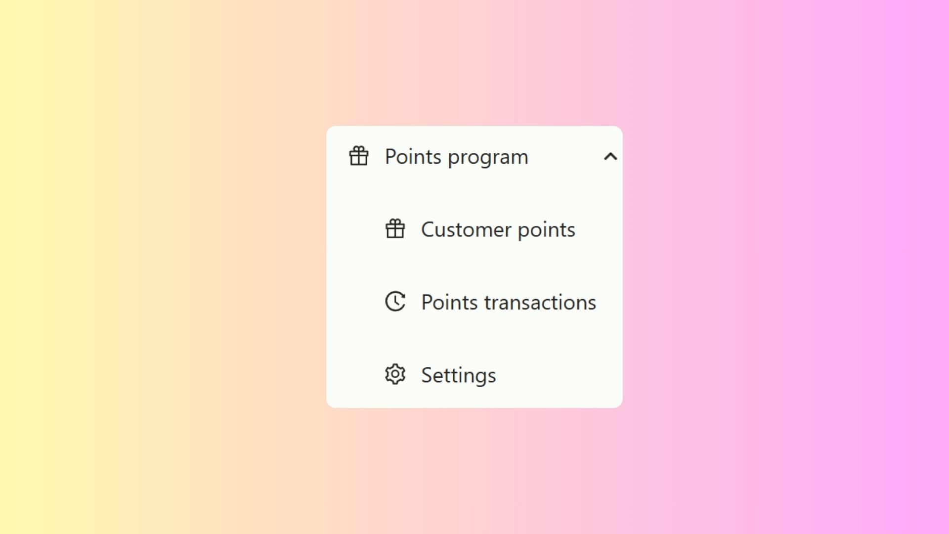 Setting Up Points Program
