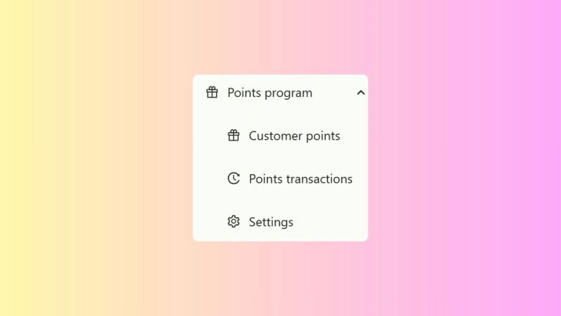 Setting Up Points Program