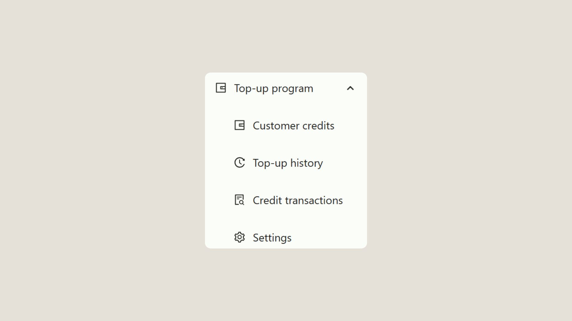 Setting Up Top-Up Programs