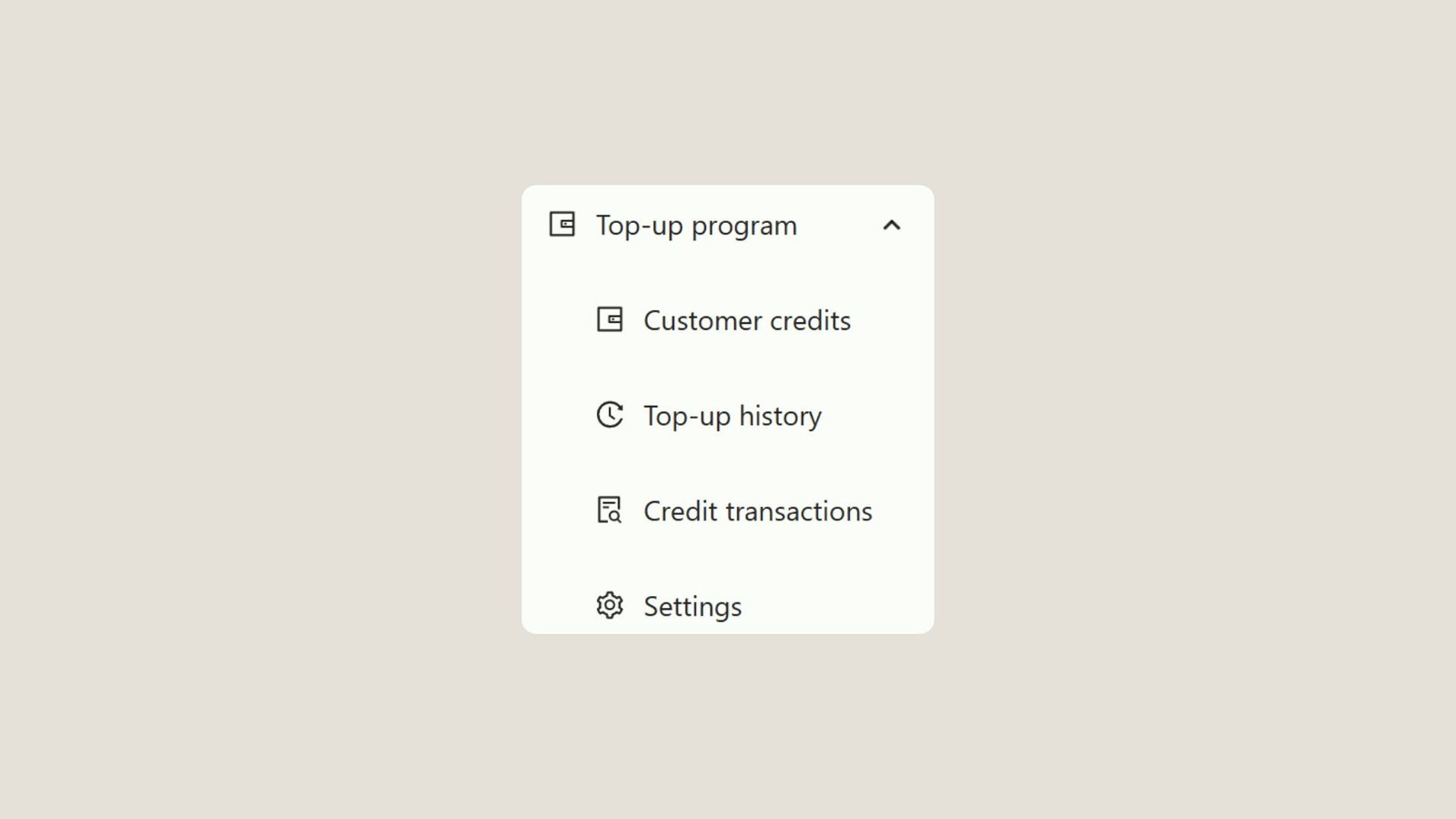 Setting Up Top-Up Programs