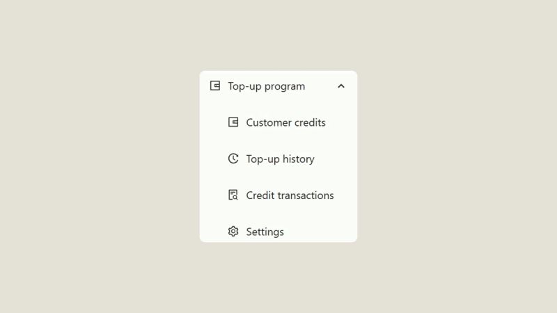 Setting Up Top-Up Programs