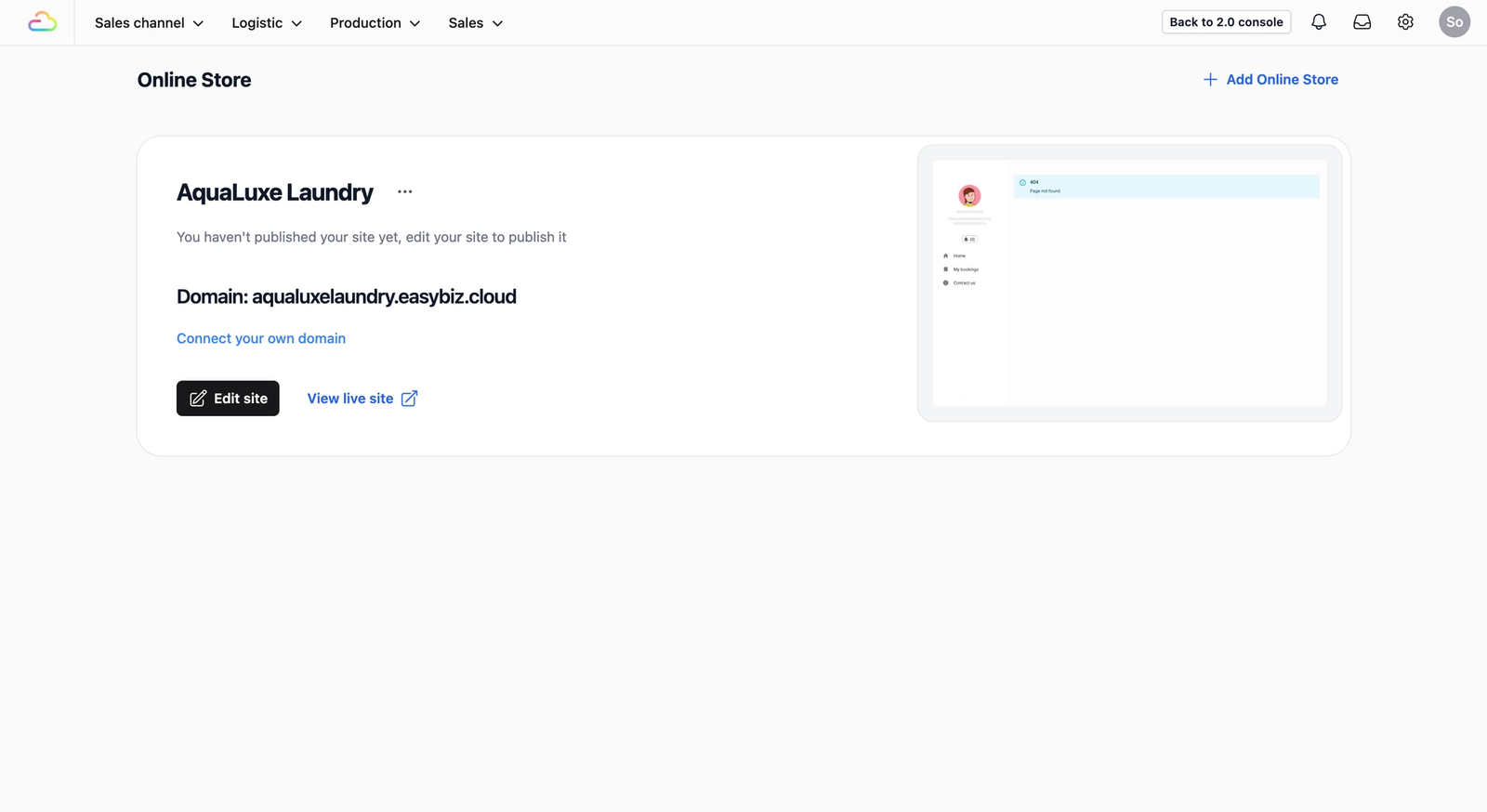 Create your Online Store