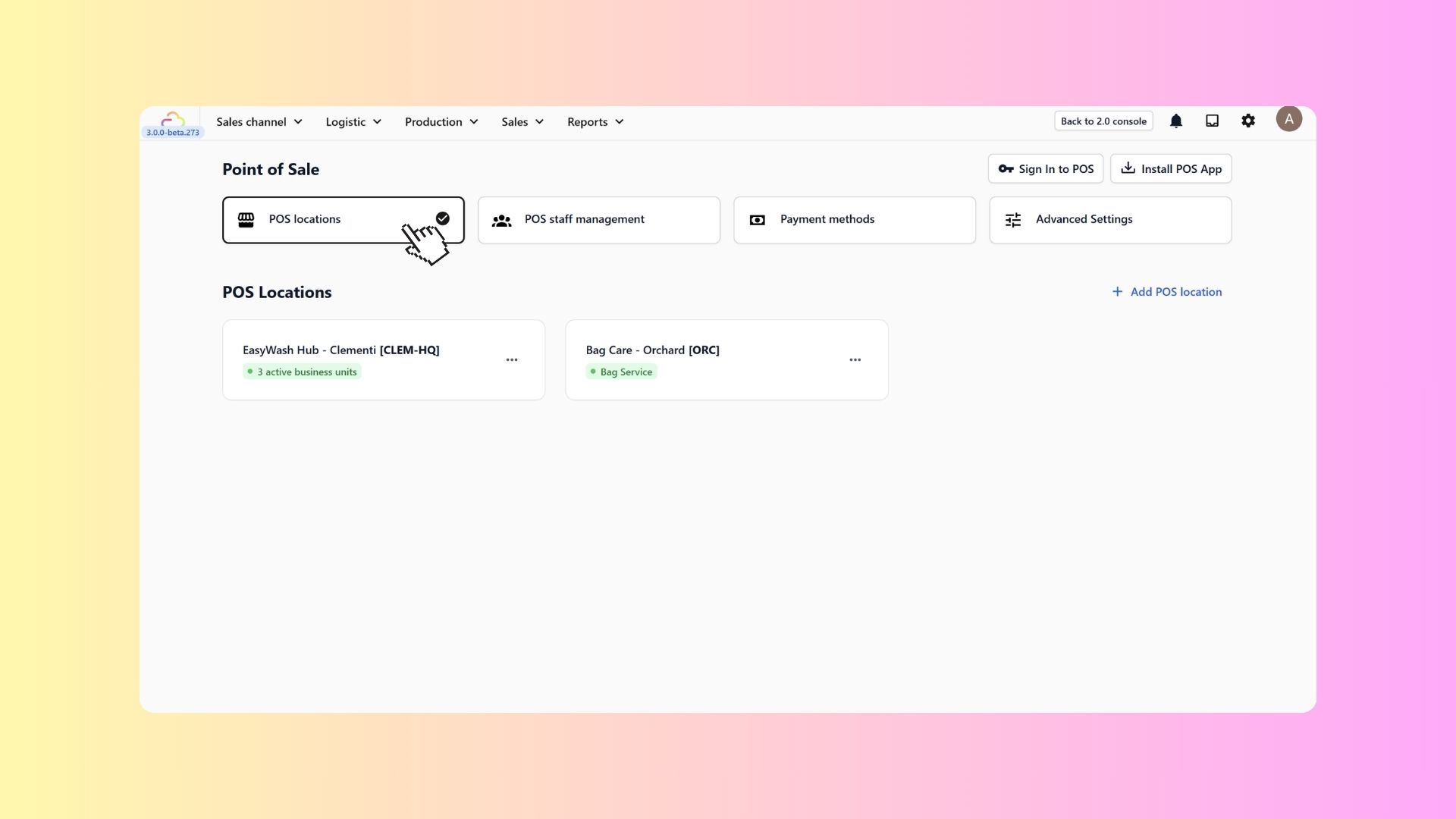 Add Your POS Location