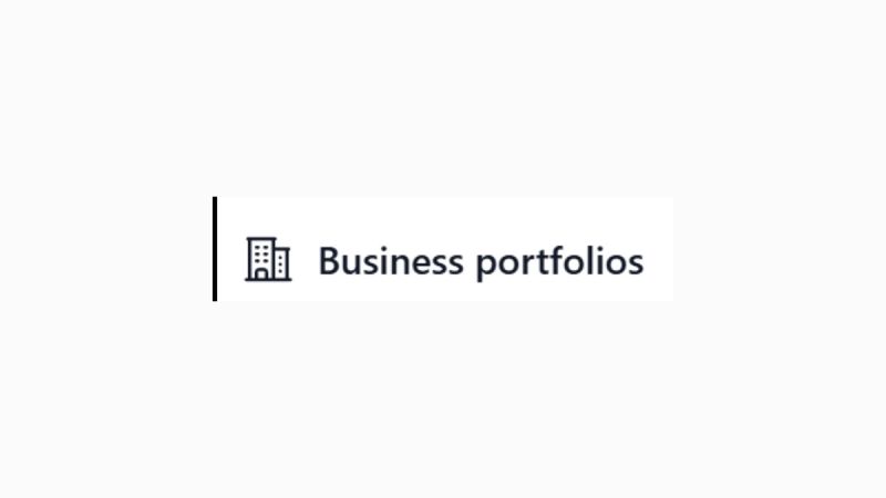 Setting up your Business Portfolio