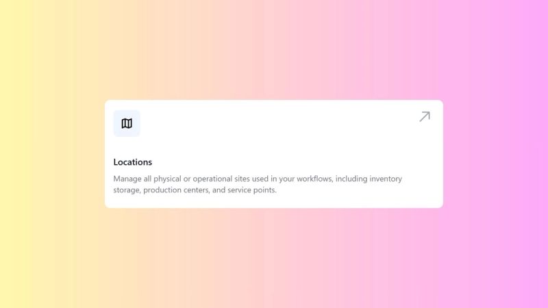 Introduction to Inventory Locations