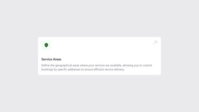 Setting Up Service Areas