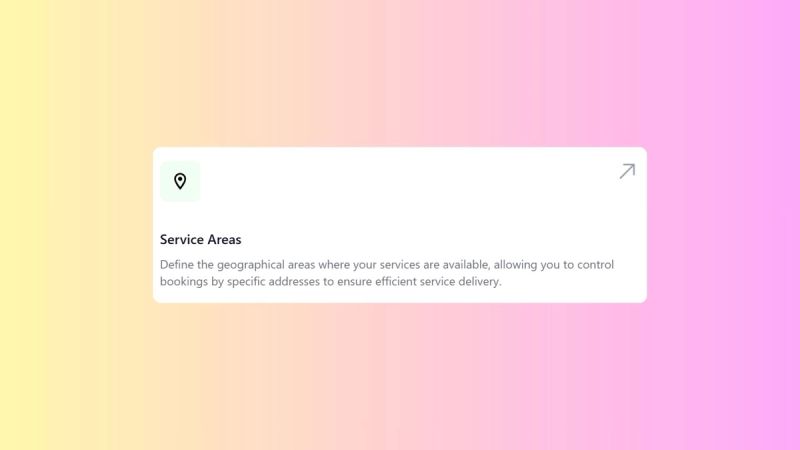 Setting Up Service Areas