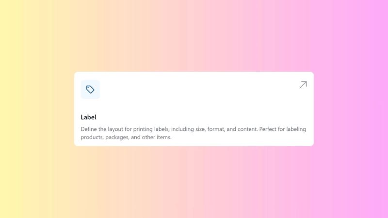 Configuring Label Templates