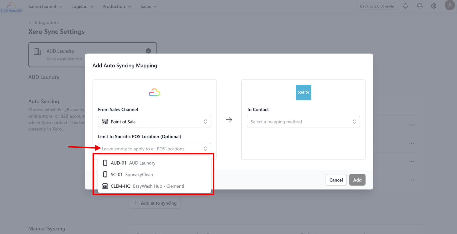 4. Select Location: Choose which branch this applies to (e.g., "Clementi Branch").