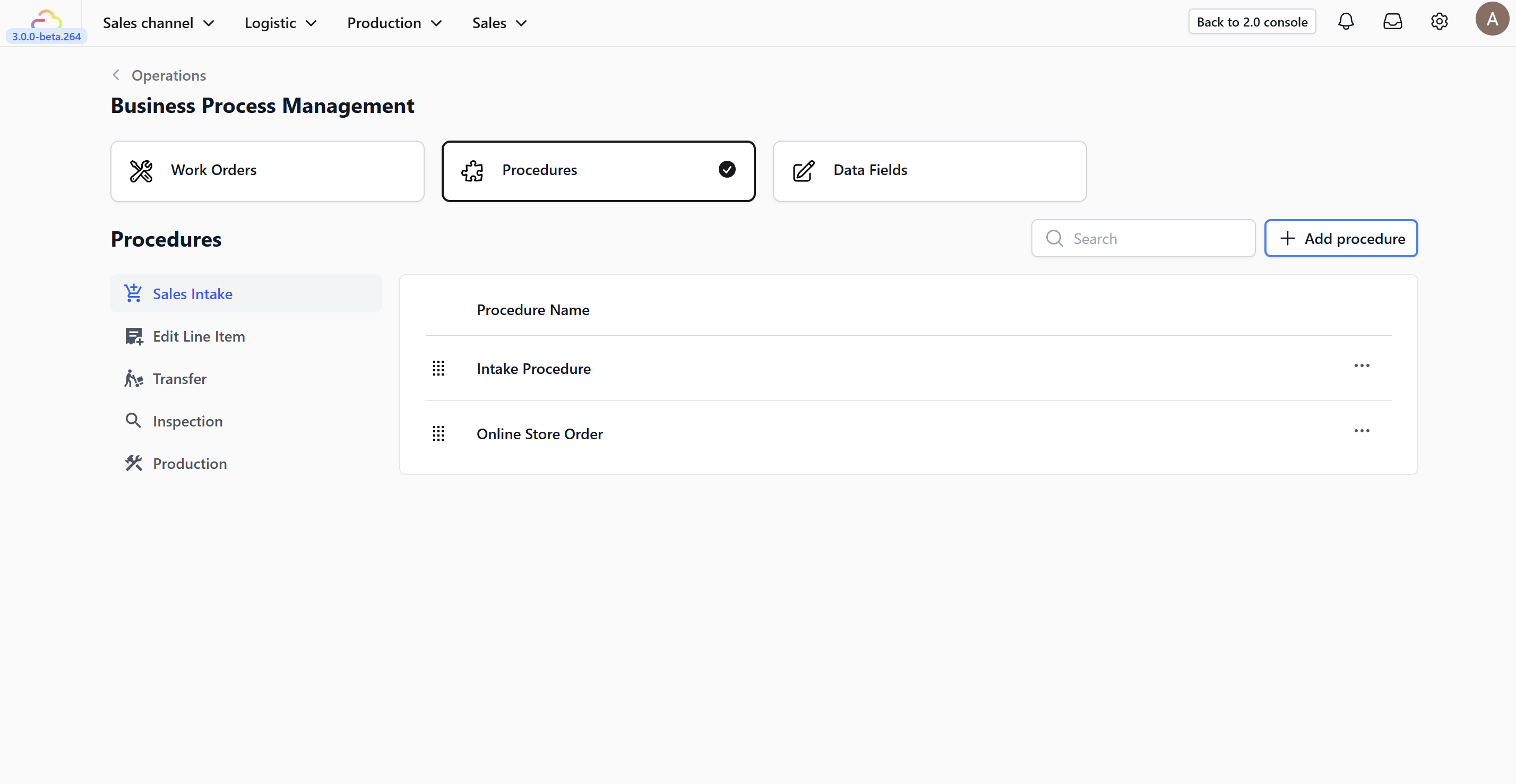 Configuring Procedures