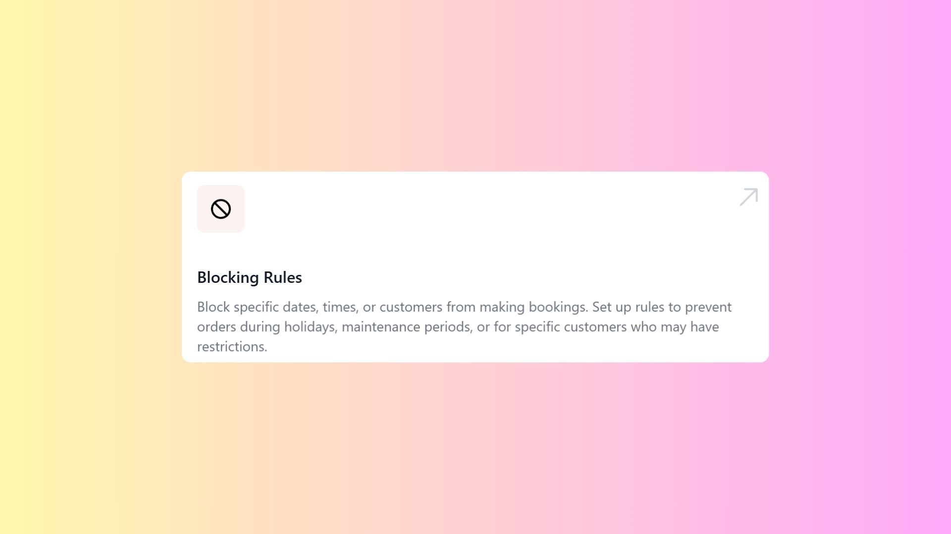 Setting Up Blocking Rules