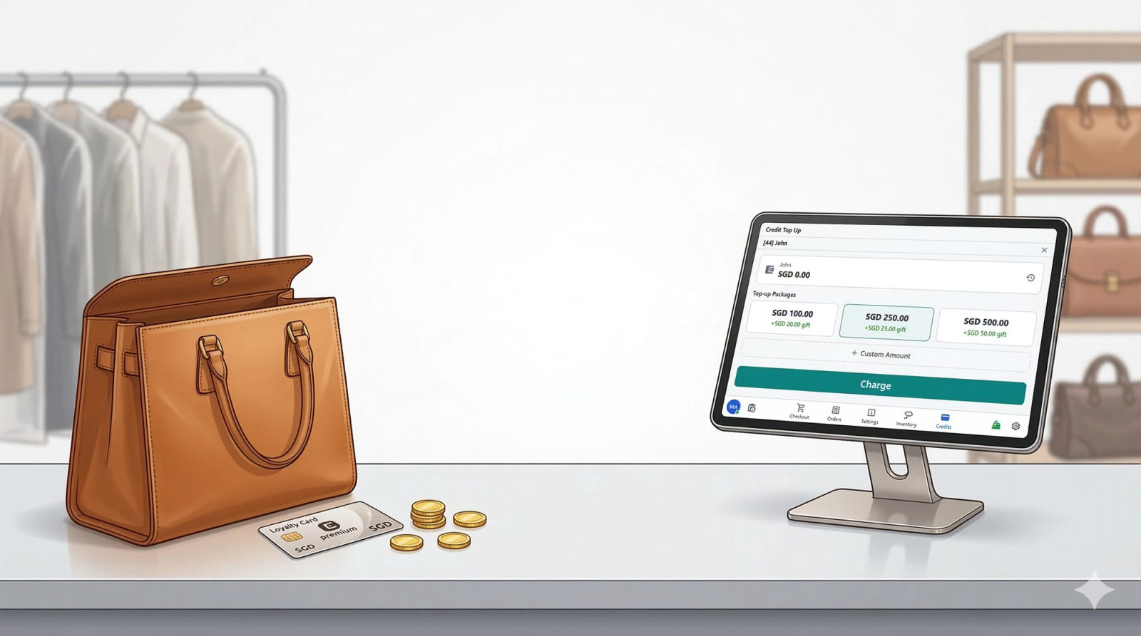 Set up Credit Top-Up on your POS