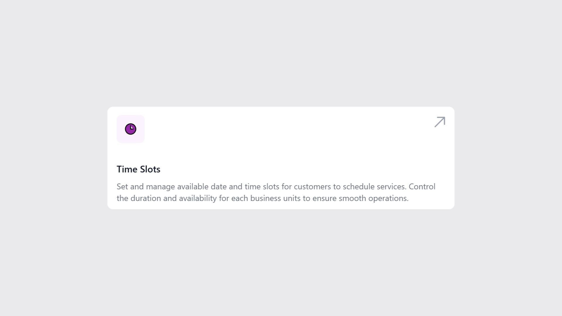 Setting Up Time Slots