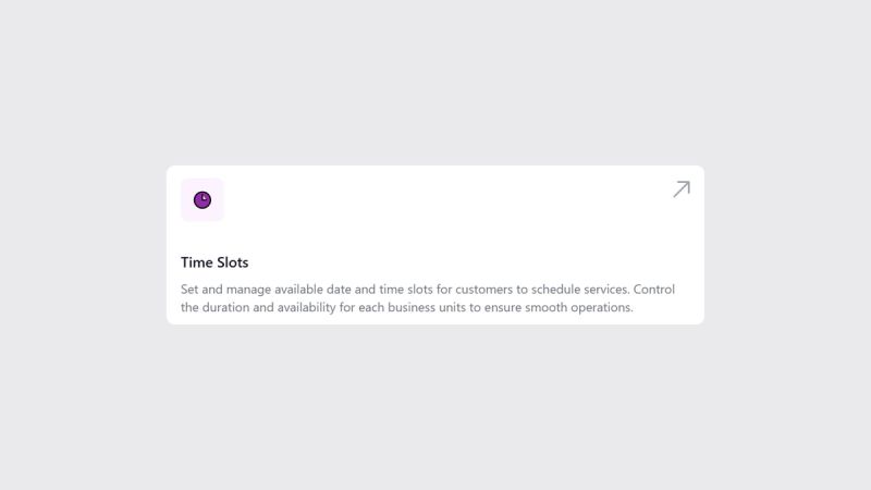 Setting Up Time Slots