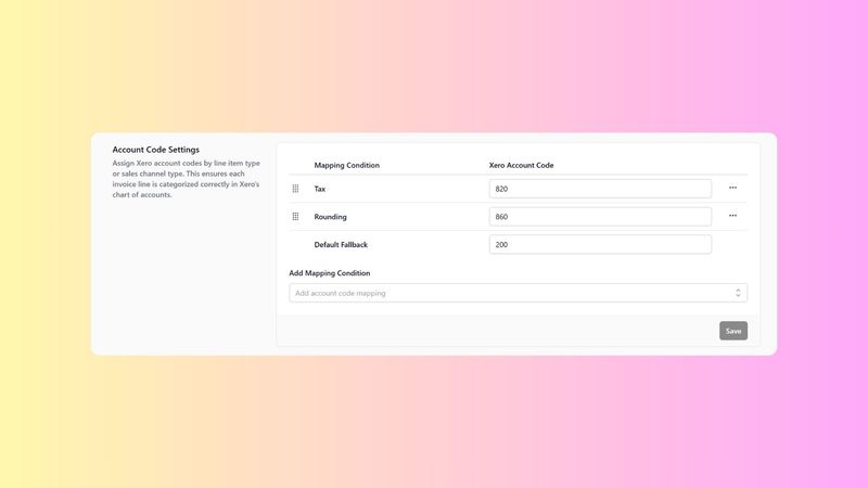 Configuring Account Codes