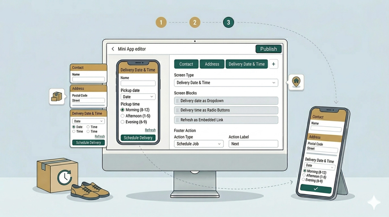 Setting Up a Schedule Delivery Mini App