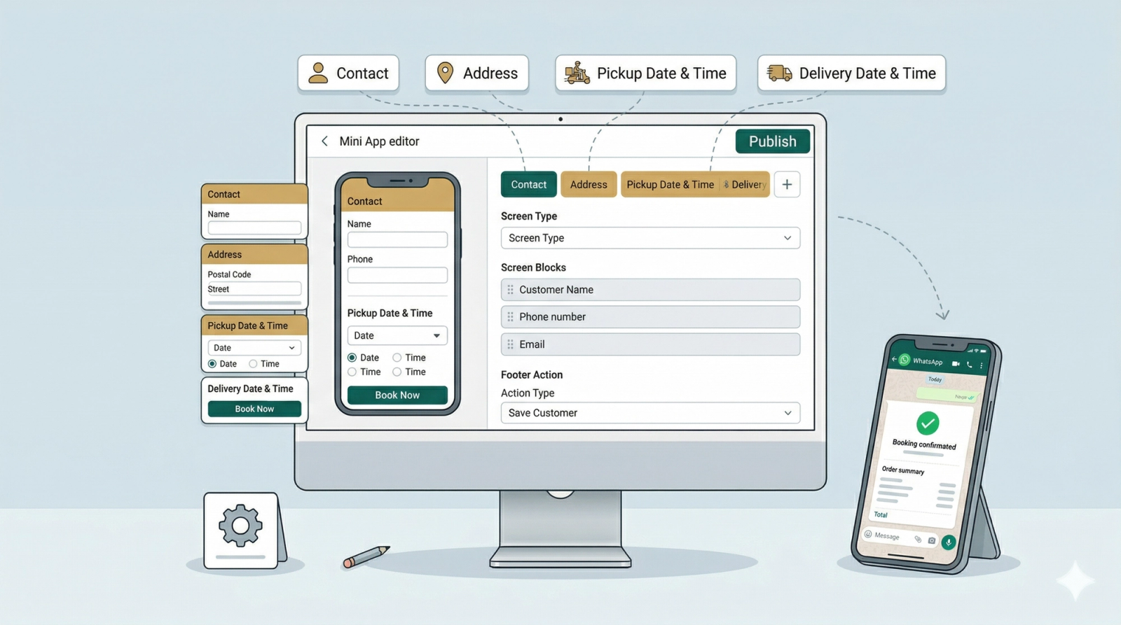 Setting Up a New Order: Pickup & Delivery Mini App
