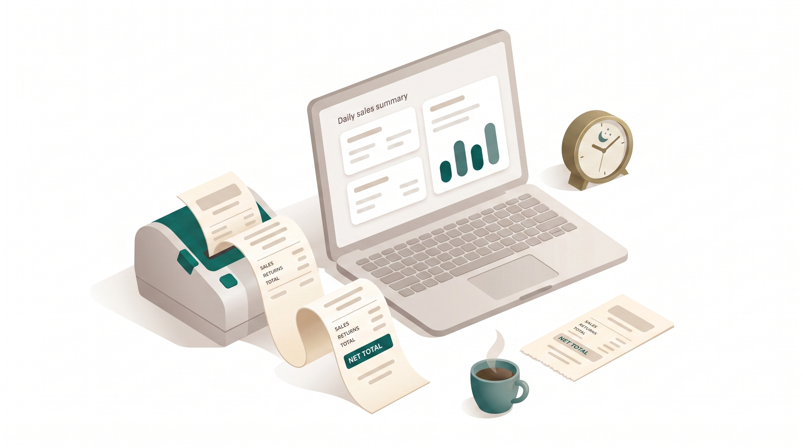 Configuring Close of Day Report Template