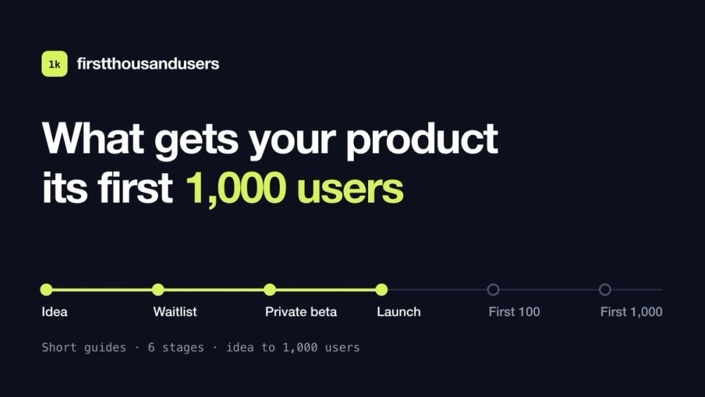 image of First 1,000 Users image of First 1,000 Users