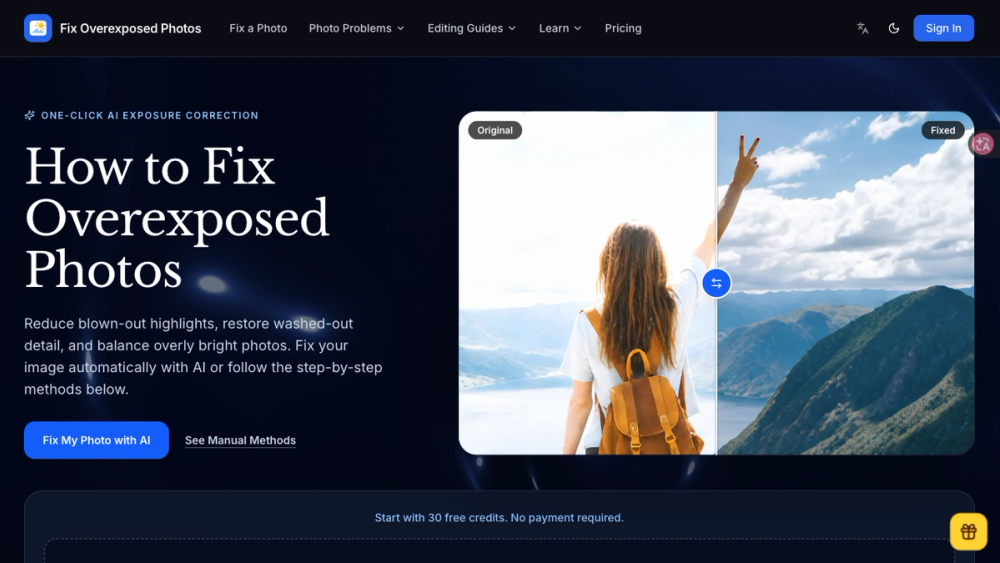 image of Fix Overexposed Photos