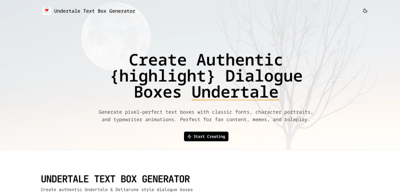 image of Undertale Text Box Generator