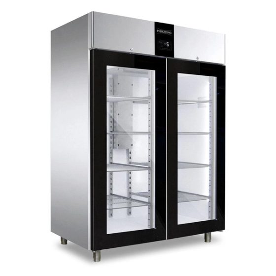 Klaasuksega sügavkülmkapp Everlasting Classic 1200 Glass
