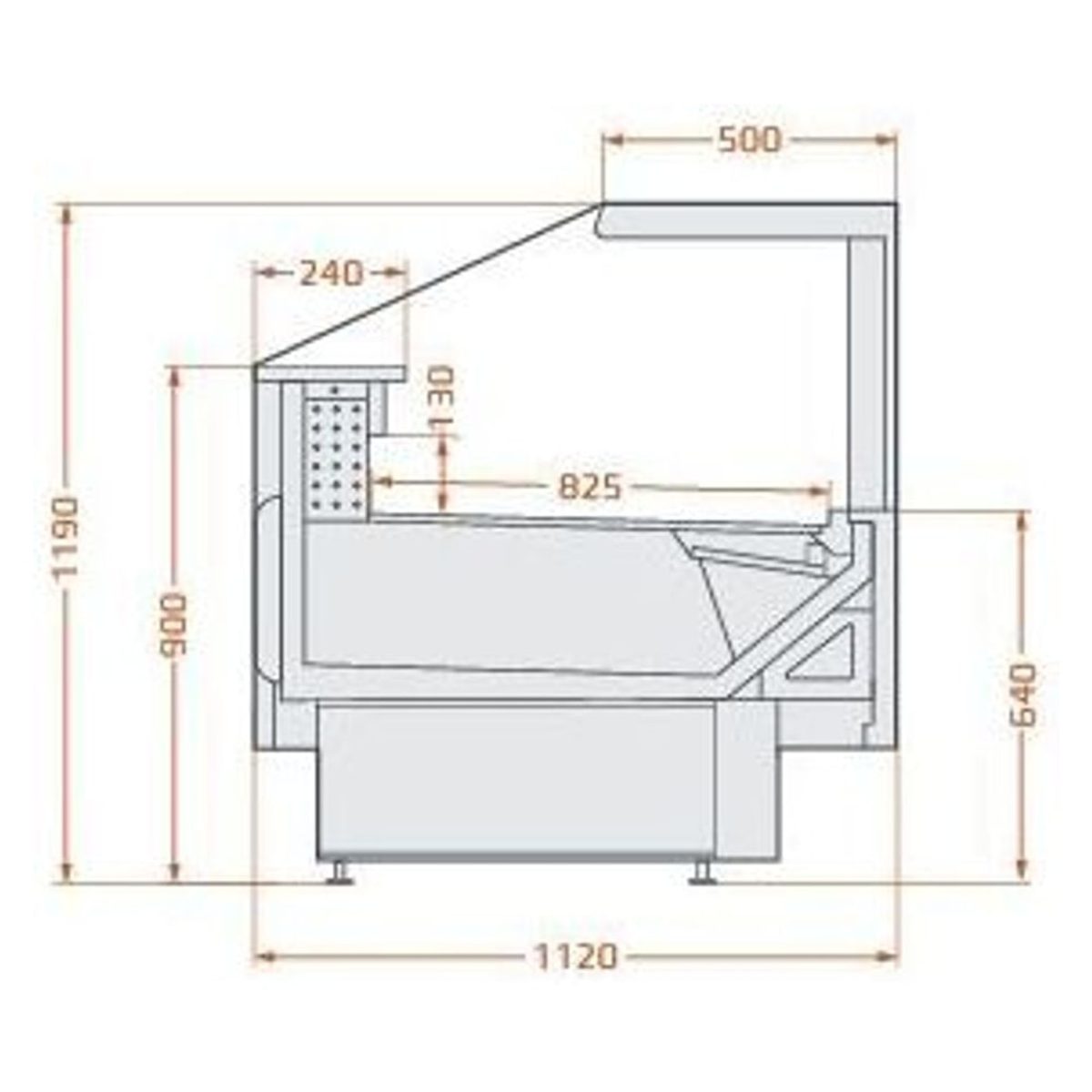 Külmvitriinlett LCNO Nixo – tootefoto 2