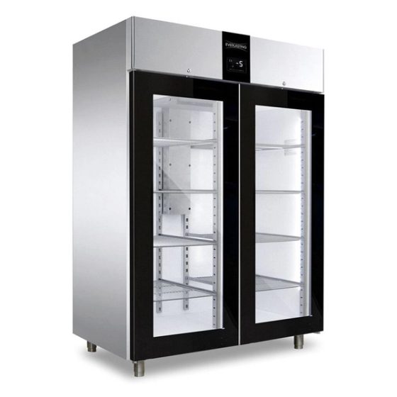 Klaasuksega sügavkülmkapp Everlasting Classic 1500 Glass