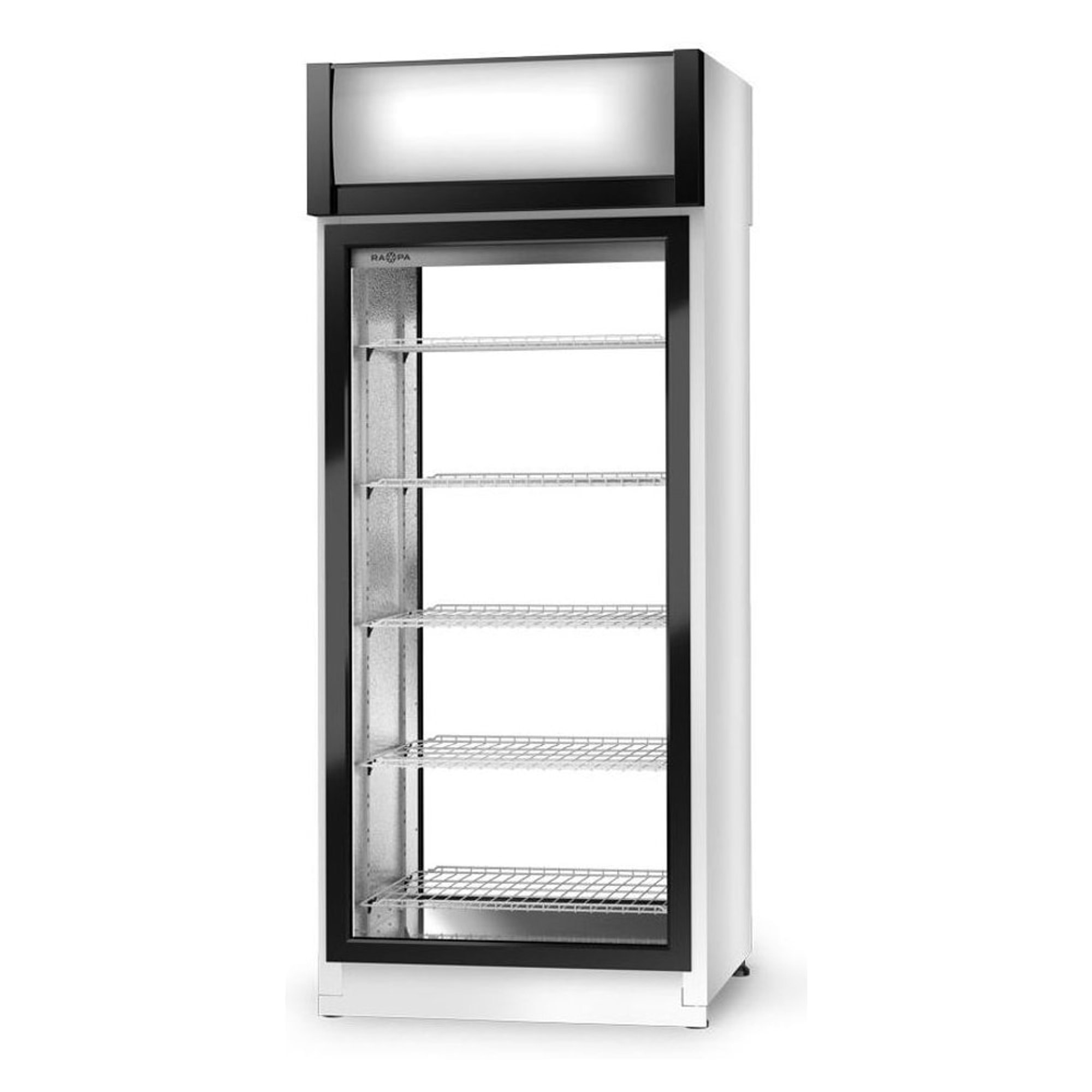 Kahepoolse klaasiga külmkapp Rapa 2S/AG/1D ecoline 625/725/825