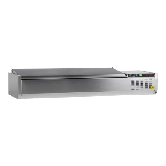 Lauapealne külmvitriin GVC33-160 S/S