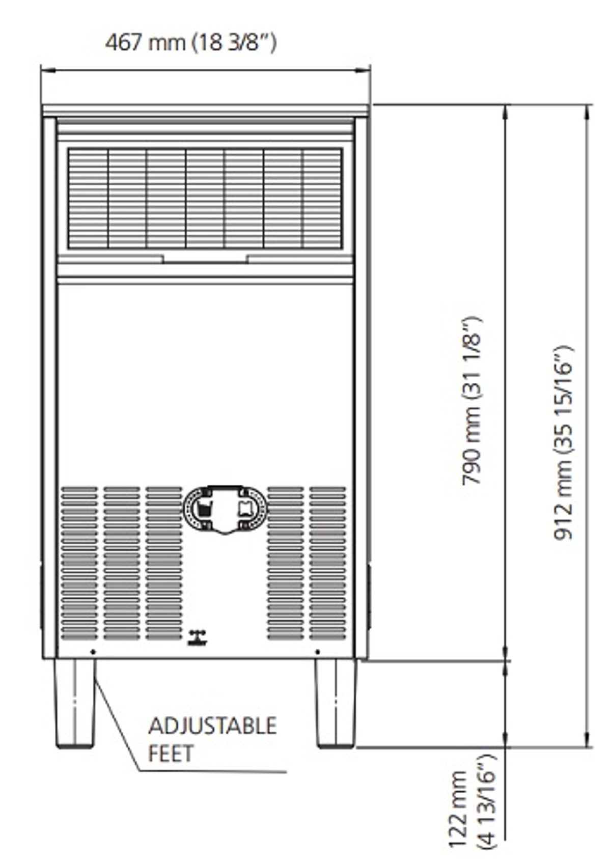 Jääkuubikumasin Barline B 4422 AS/WS – tootefoto 3