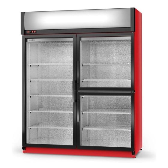 Klaasuksega külmkapp Rapa S/AG/3D ecoline 1200/1400/1600
