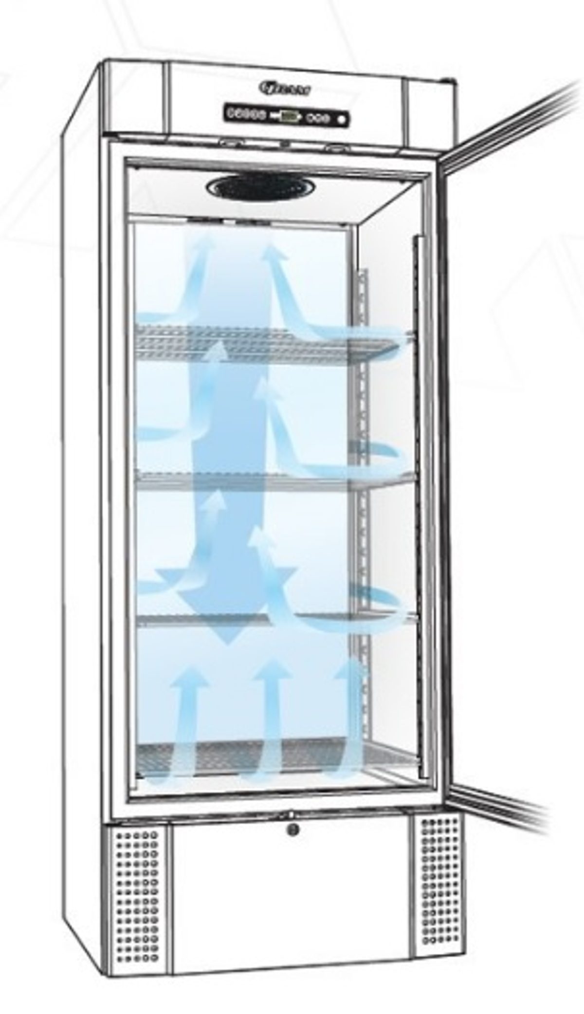 Meditsiiniline külmkapp BioMidi RR 625 – tootefoto 5