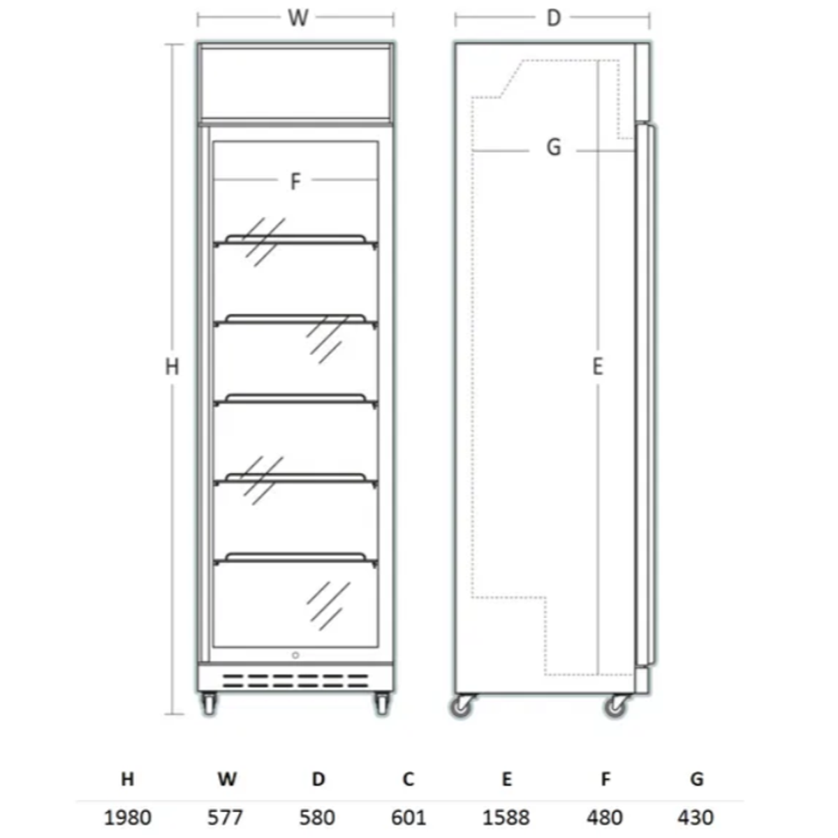 Külmkapp-joogikülmik DCC420BD