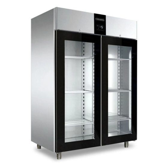 Klaasuksega sügavkülmkapp Everlasting Professional 1500 Glass