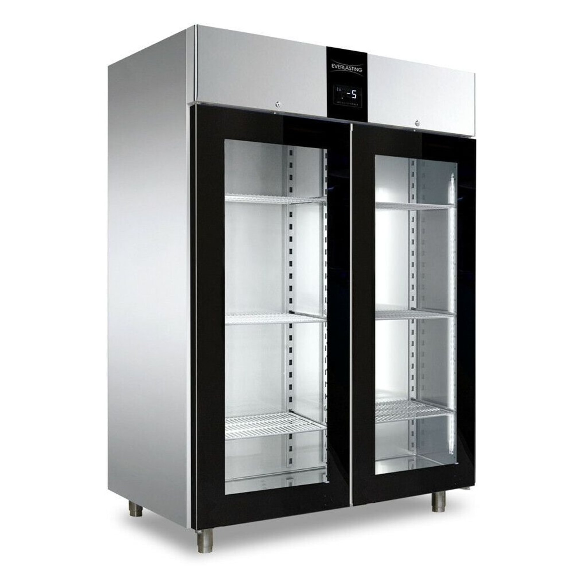 Klaasuksega külmkapp Everlasting Professional 1500 Glass