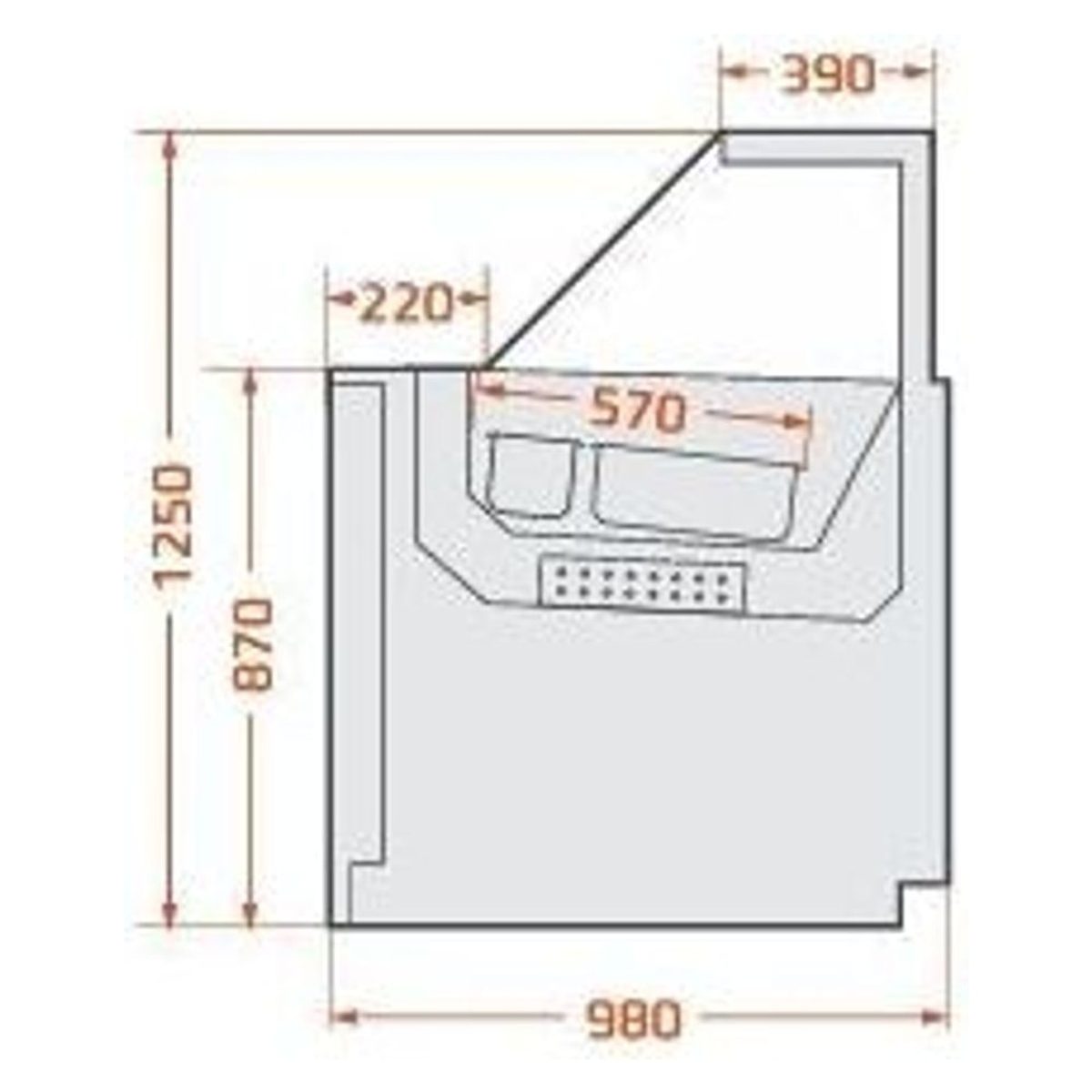 Sügavkülmvitriin LMV Volans IC – tootefoto 3