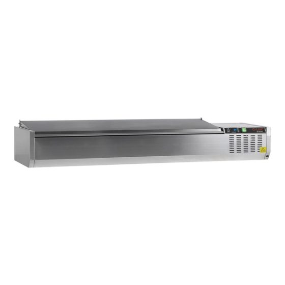 Lauapealne külmvitriin GVC33-180 S/S