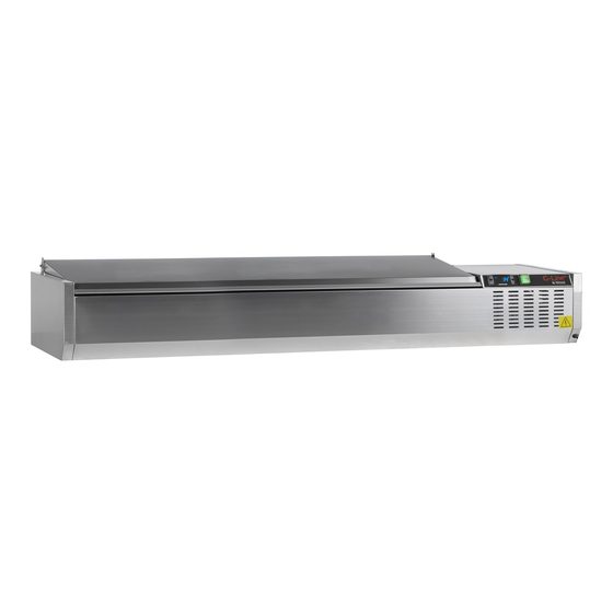 Lauapealne külmvitriin GVC33-180 S/S