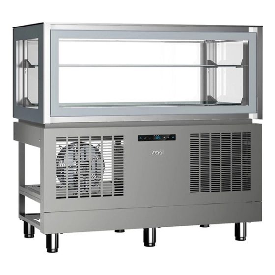 Kondiitrivitriin Sagi Luxor Double Built-In KP12G1M