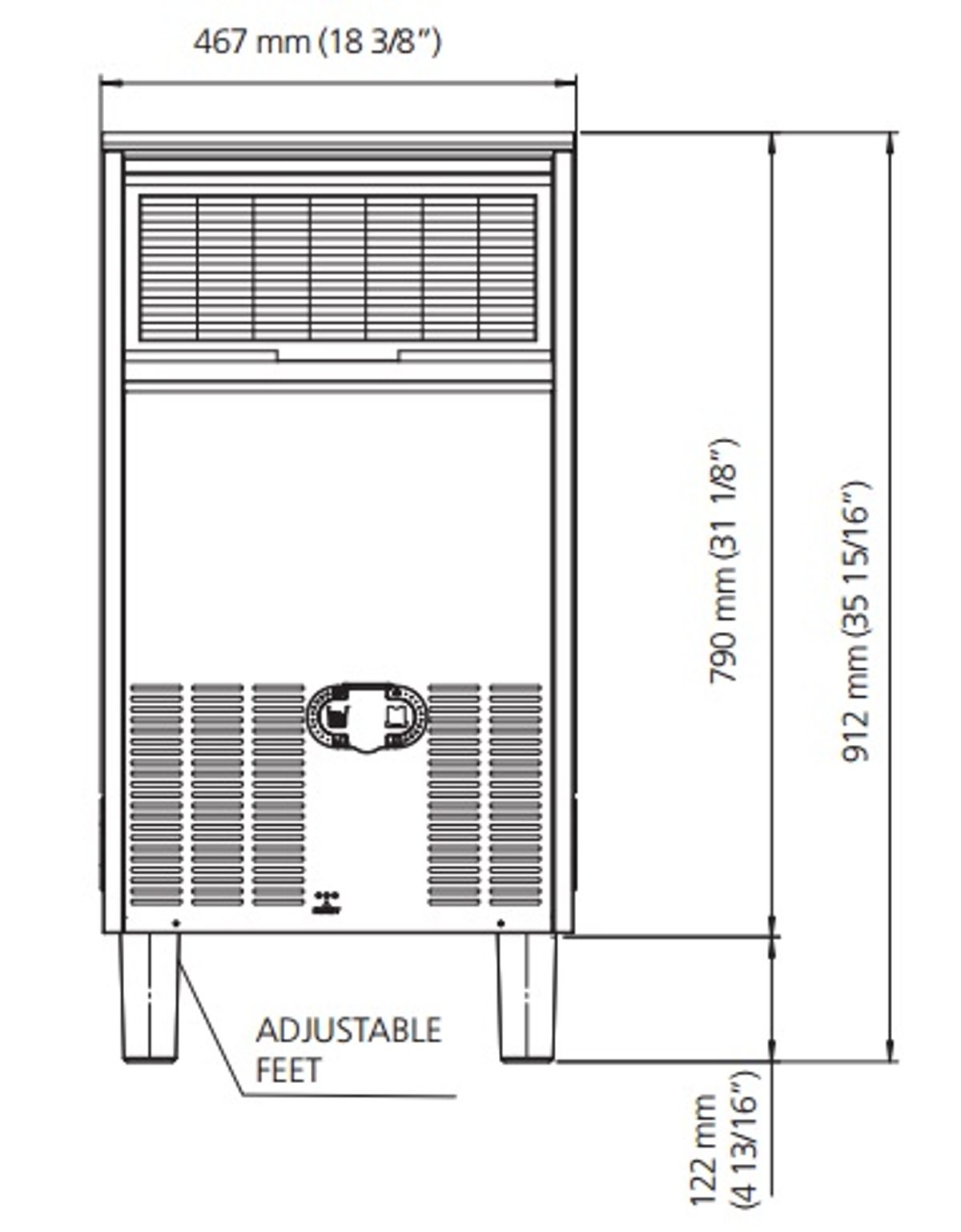 Jääkuubikumasin Barline B 5522AS/WS – tootefoto 3