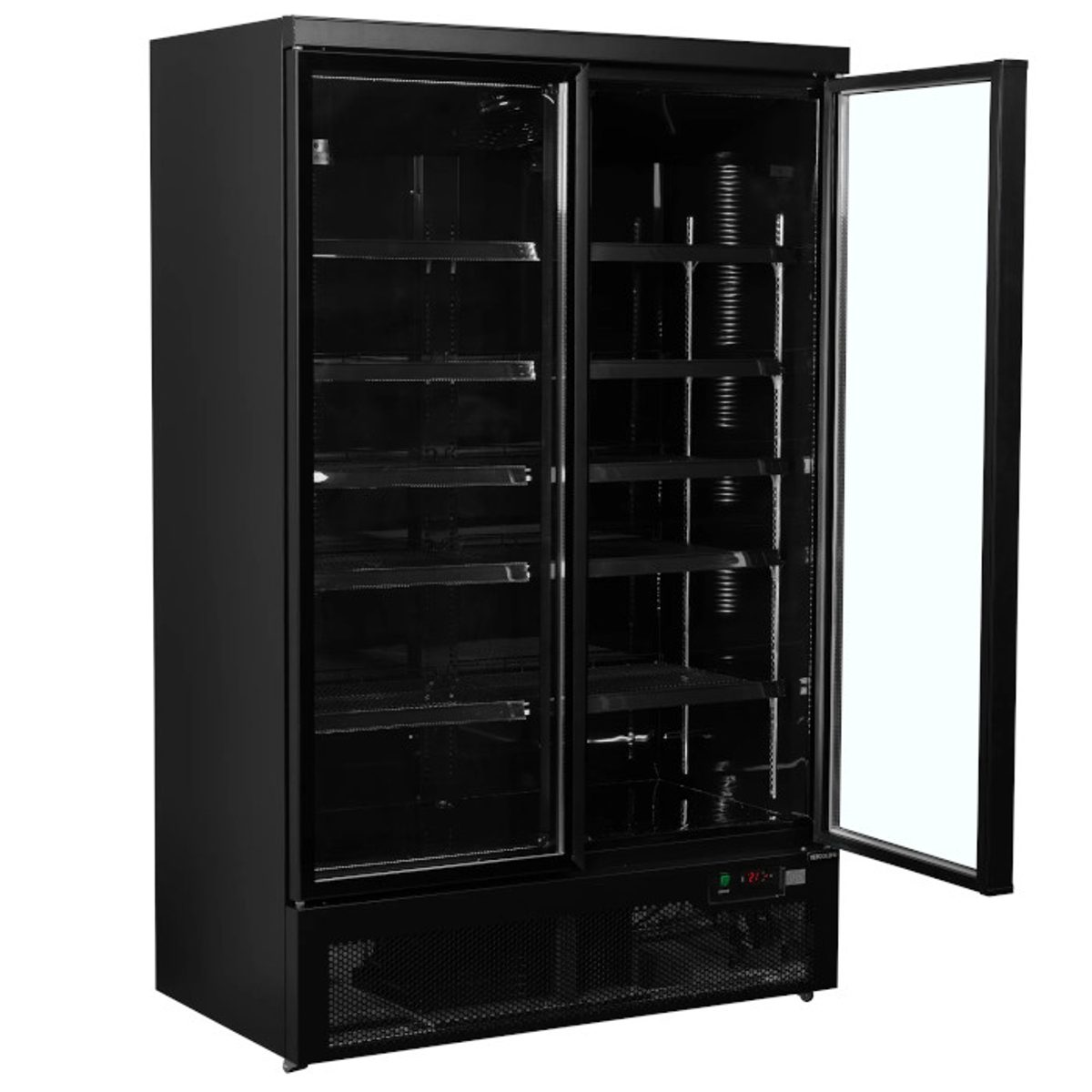 Atom Maxi C2DBB must, hingedel klaasustega külmik – tootefoto 3