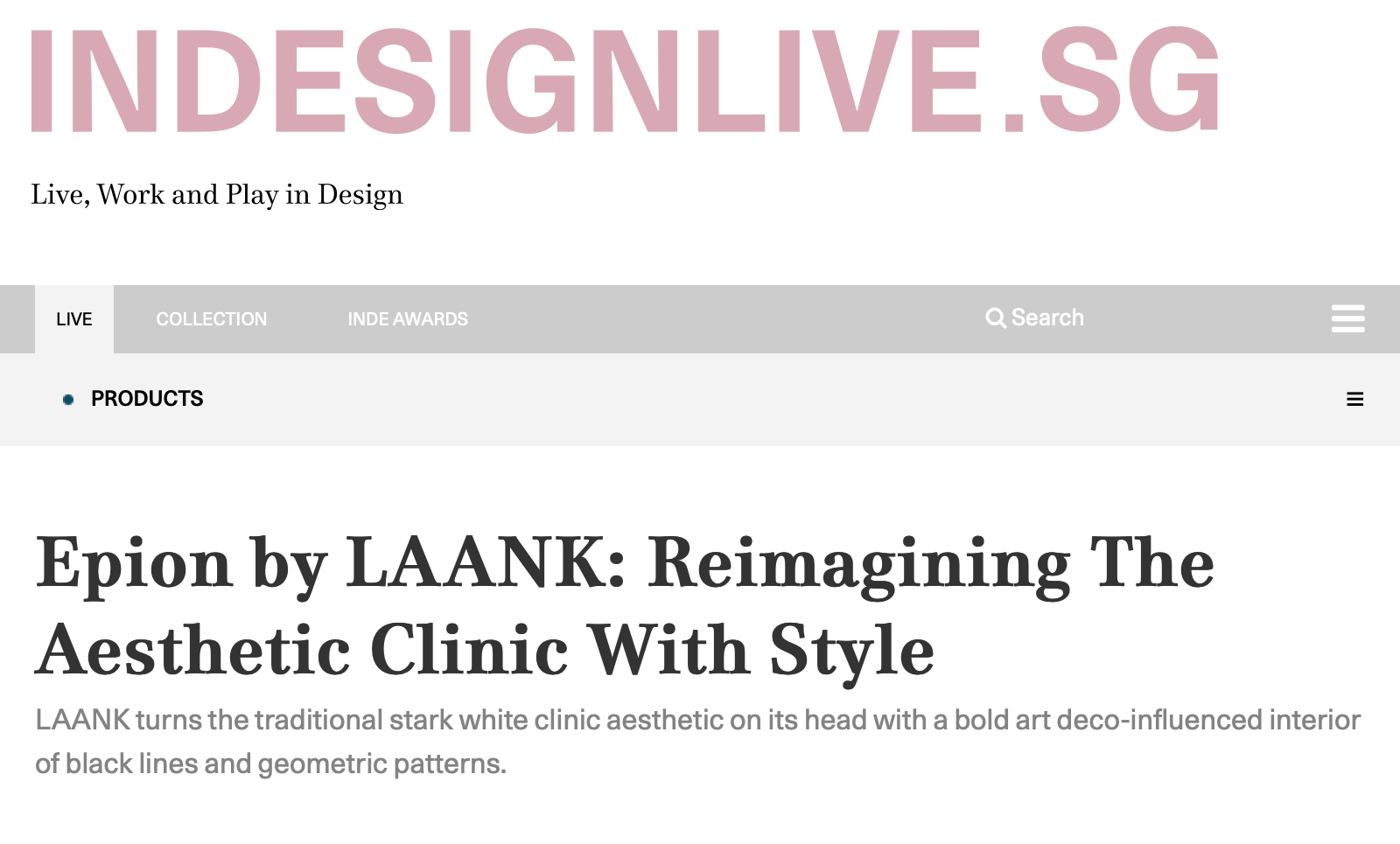 indesignlive.sg – Epion Clinic