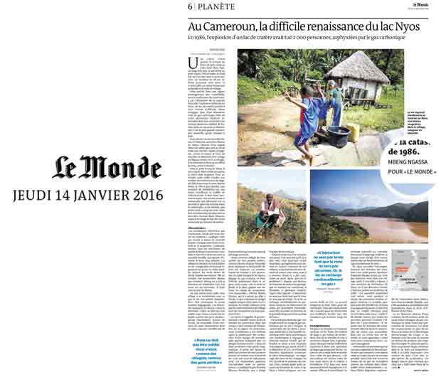 Le Monde — Lake Nyos documentary photograph